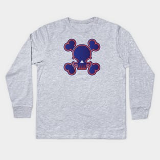 Skull and Crossbones Kids Long Sleeve T-Shirt